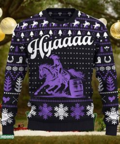 Hyaaaa Barrel Racing Cowgirl Funny Ugly Christmas New Gift For Men And Women