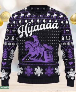 Hyaaaa Barrel Racing Cowgirl Funny Ugly Christmas New Gift For Men And Women