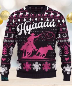 Hyaaaa Breakaway Roping Ugly Christmas Sweater New Pattern Tree Holidays Gift Fans