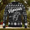 Hyaaaa Barrel Racing Cowgirl Ugly Christmas Sweater New Pattern Tree Holidays Gift Fans