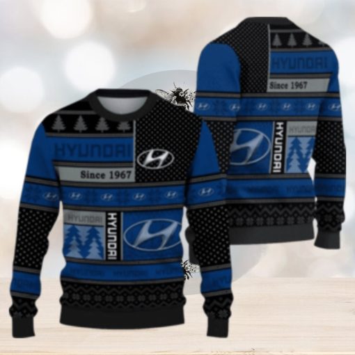 Hyundai Car Mens Ugly Christmas Sweater Gift For Fans