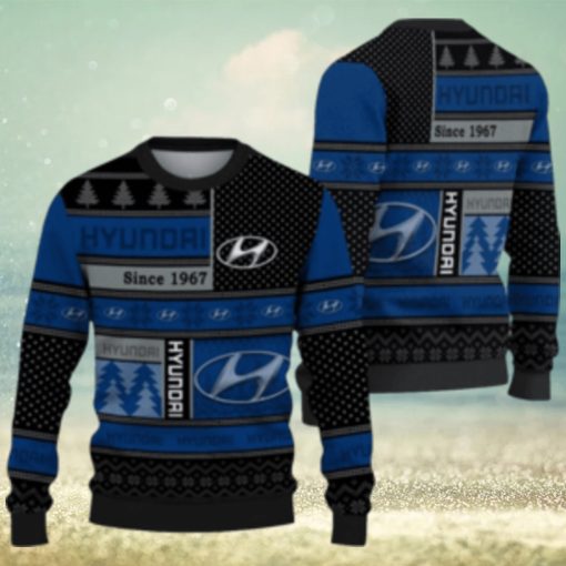 Hyundai Car Mens Ugly Christmas Sweater Gift For Fans