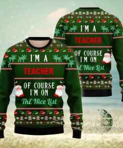 I Am A Teacher Ugly Christmas Sweater Christmas Season Gift