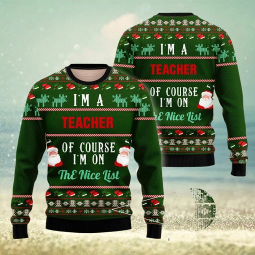 I Am A Teacher Ugly Christmas Sweater Christmas Season Gift