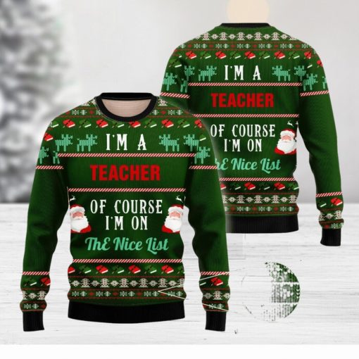 I Am A Teacher Ugly Christmas Sweater Christmas Season Gift