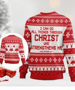 I Can Do All Things Through Christ Philippians 413 Ugly Christmas Sweater