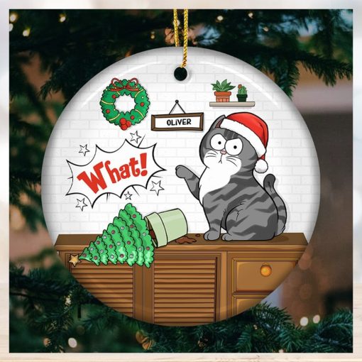 I Do What I Want   Cat Personalized Custom Ornament