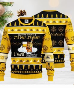 I Don’t Care What Day It Is It’s Early I’m Grumpy I Want Patr’N 3D Ugly Christmas Sweater Unisex Sweater Christmas Gift