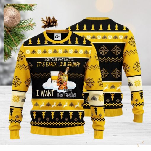 I Don’t Care What Day It Is It’s Early I’m Grumpy I Want Patr’N 3D Ugly Christmas Sweater Unisex Sweater Christmas Gift
