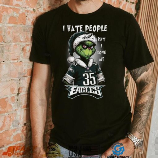 I Hate People But Love My Eagles 35 Fagles Shirt