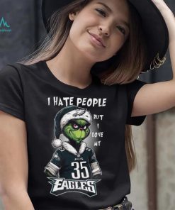 I Hate People But Love My Eagles 35 Fagles Shirt