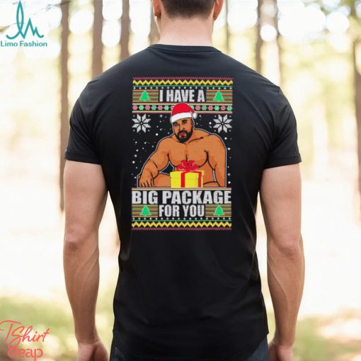 I Have A Big Package For You Barry Wood Meme Ugly Christmas Shirt