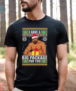 I Have A Big Package For You Barry Wood Meme Ugly Christmas Shirt