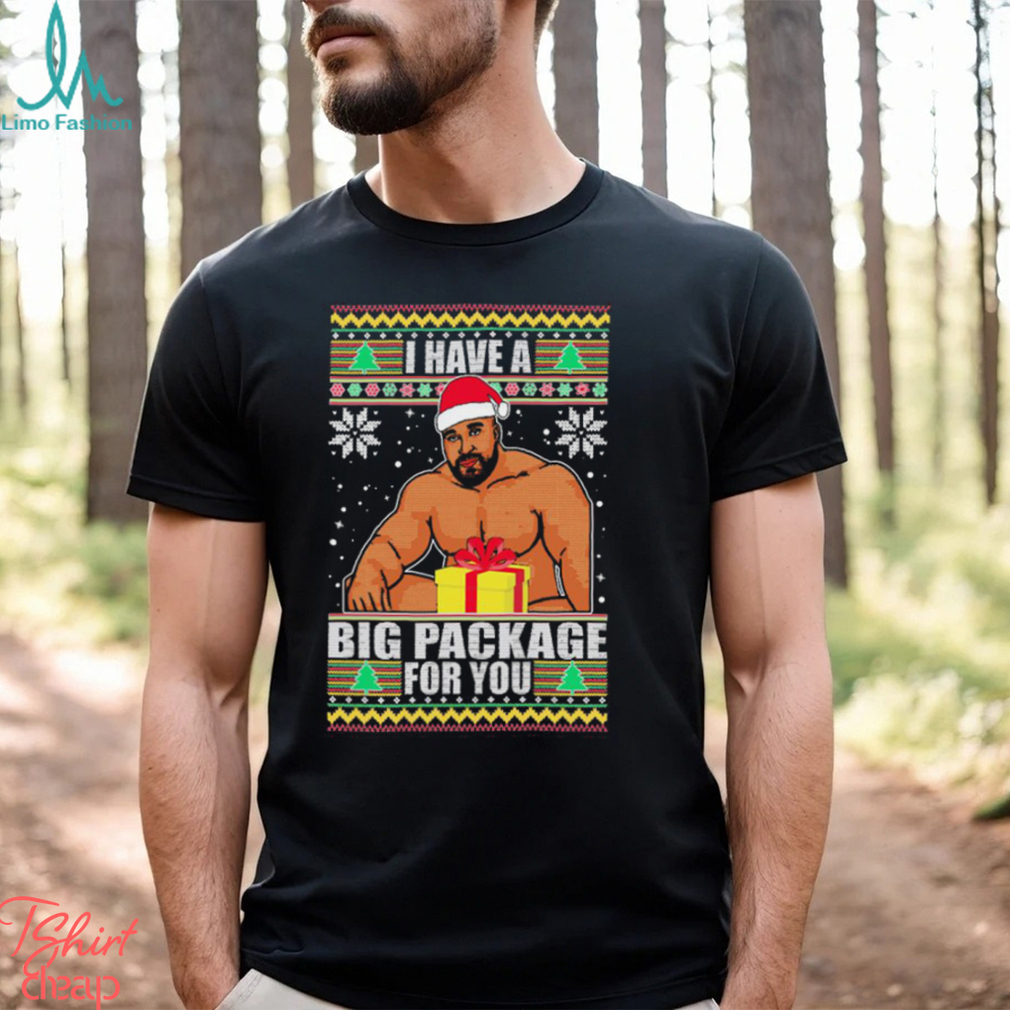 I Have A Big Package For You Barry Wood Meme Ugly Christmas Shirt - Limotees