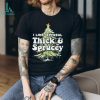 Dogs Beagle santa pine tree merry christmas shirt