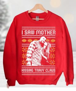 I Saw Mother Kissing Travis Kelce Christmas Sweater