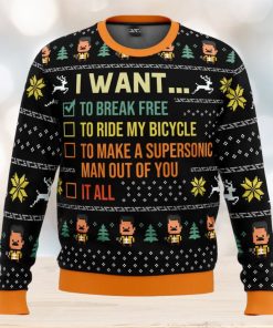 I Want To Break Free Queen Ugly Christmas Sweater