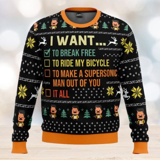 I Want To Break Free Queen Ugly Christmas Sweater