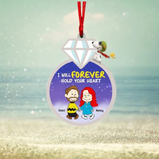 I Will Forever Hold Your Heart, Personalized Ornament, Christmas Gifts