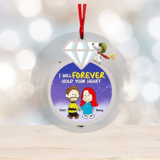 I Will Forever Hold Your Heart, Personalized Ornament, Christmas Gifts