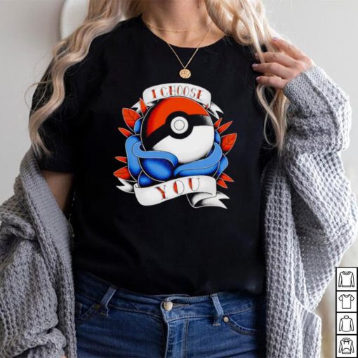 I choose you vintage Ball Tattoo Pokémon shirt