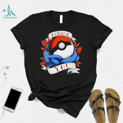 I choose you vintage Ball Tattoo Pokémon shirt