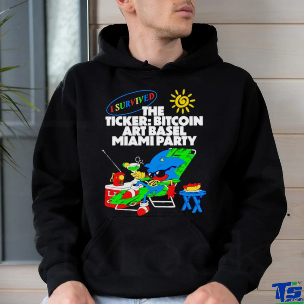 I survived the ticker bitcoin art basel Miami party shirt I survived the ticker bitcoin art basel Miami party shirt