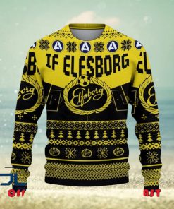 IF Elfsborg Allsvenskan Sweden Ugly Sweater Christmas