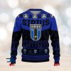 Bud Light Beer Reindeer Snowflake Christmas Ugly Sweater