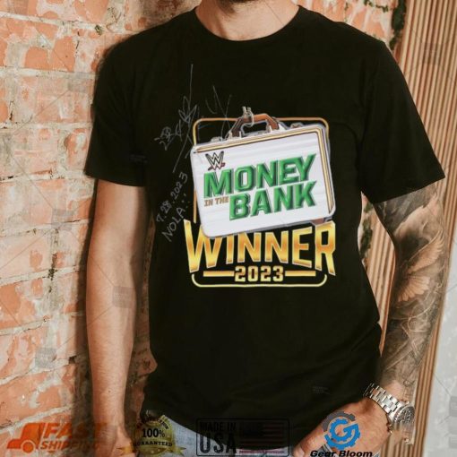 IYO SKY Autographed & Inscribed Event Worn Money In The Bank Winner T Shirt