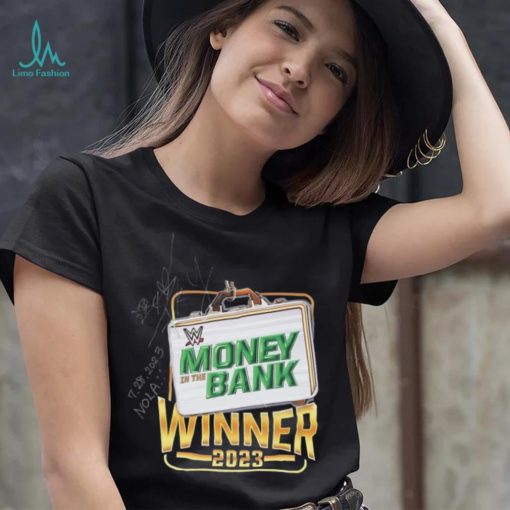 IYO SKY Autographed & Inscribed Event Worn Money In The Bank Winner T Shirt