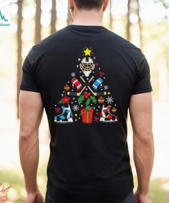 Ice Hockey Christmas Ornament Tree Funny Xmas Gift Boys T Shirt