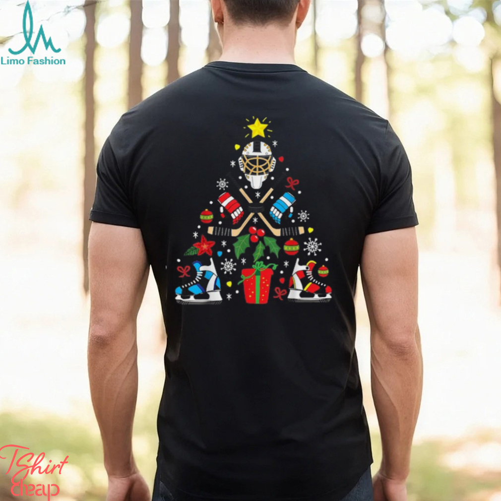 Ice Hockey Christmas Ornament Tree Funny Xmas Gift Boys T Shirt Ice Hockey Christmas Ornament Tree Funny Xmas Gift Boys T Shirt