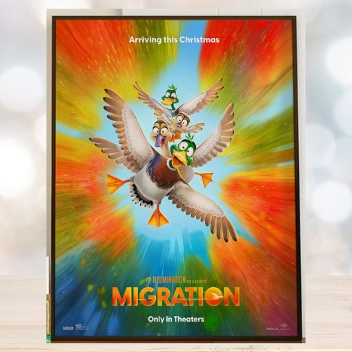 Illumination Presents Migration Movie Arriving In Theaters This Christmas Home Decor Poster Canvas