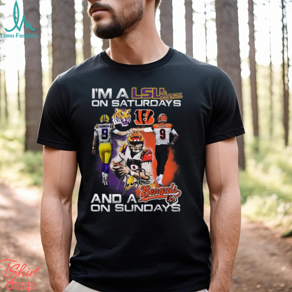 I’m A LSU Tigers On Saturdays And A Idaho State Bengals On Sundays T Shirt I’m A LSU Tigers On Saturdays And A Idaho State Bengals On Sundays T Shirt