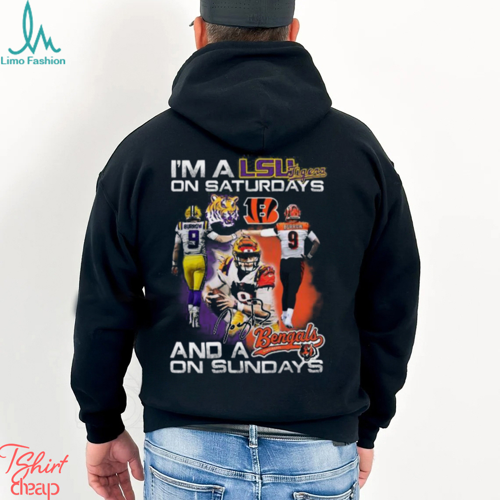 I’m A LSU Tigers On Saturdays And A Idaho State Bengals On Sundays T Shirt I’m A LSU Tigers On Saturdays And A Idaho State Bengals On Sundays T Shirt