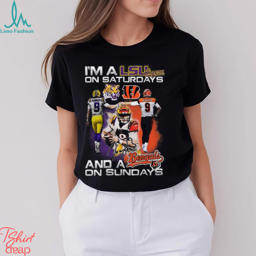 I’m A LSU Tigers On Saturdays And A Idaho State Bengals On Sundays T Shirt I’m A LSU Tigers On Saturdays And A Idaho State Bengals On Sundays T Shirt