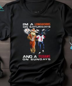 I’m A Longhorns On Saturdays And A Texas On Sundays Mascot Shirt