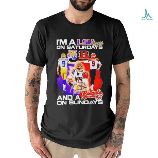I’m A Lsu Tigers On Saturdays And A Cincinnati Bengals On Sundays Shirt