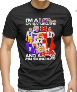 I’m A Lsu Tigers On Saturdays And A Cincinnati Bengals On Sundays Shirt