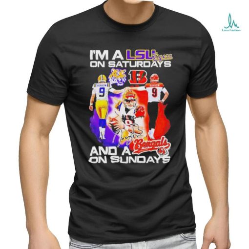 I’m A Lsu Tigers On Saturdays And A Cincinnati Bengals On Sundays Shirt