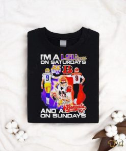 I’m A Lsu Tigers On Saturdays And A Cincinnati Bengals On Sundays Shirt