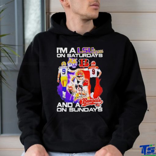 I’m A Lsu Tigers On Saturdays And A Cincinnati Bengals On Sundays Shirt