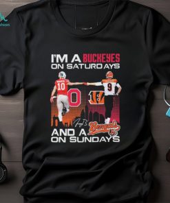 I’m A Ohio State Buckeyes Burrow On Saturdays And A Cincinnati Bengals Burrow On Sundays Shirt