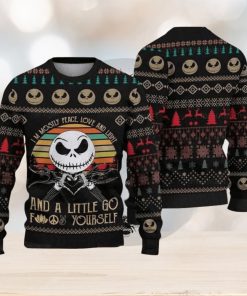 I’m Mostly Peace Love And Light Ugly Christmas Sweater Christmas Sweater For Men And Women