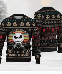 I’m Mostly Peace Love And Light Ugly Christmas Sweater Christmas Sweater For Men And Women