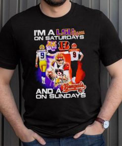 I’m a LSU Tigers on saturdays and a Cincinnati Bengals on sundays shirt