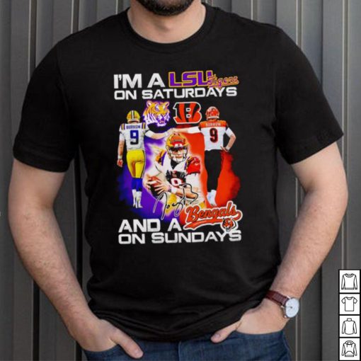 I’m a LSU Tigers on saturdays and a Cincinnati Bengals on sundays shirt