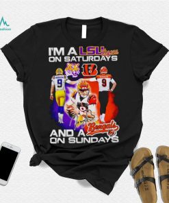 I’m a LSU Tigers on saturdays and a Cincinnati Bengals on sundays shirt