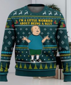 I’m a Little Worried King Of The Hill Ugly Christmas Sweater